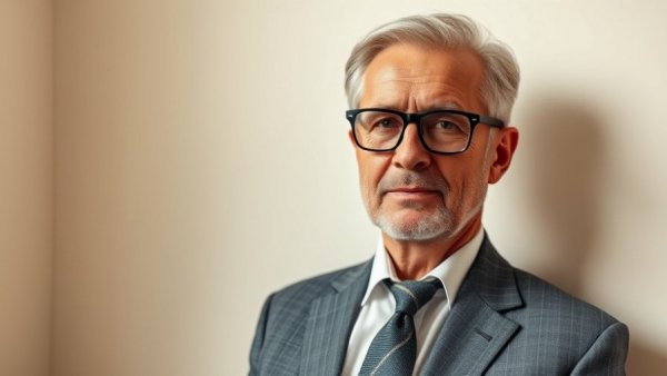 Sophisticated older gentleman confidently posing for Saks Global’s comeback.