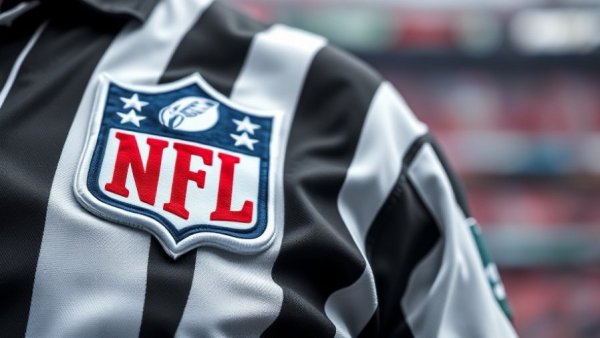 NFL official uniform close-up reflecting DEI policy impact.
