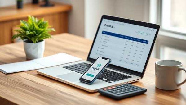 Workspace with tools for best payroll packages for small businesses.