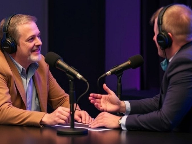 Expert podcast interview featuring insightful discussions and engaging dialogue.