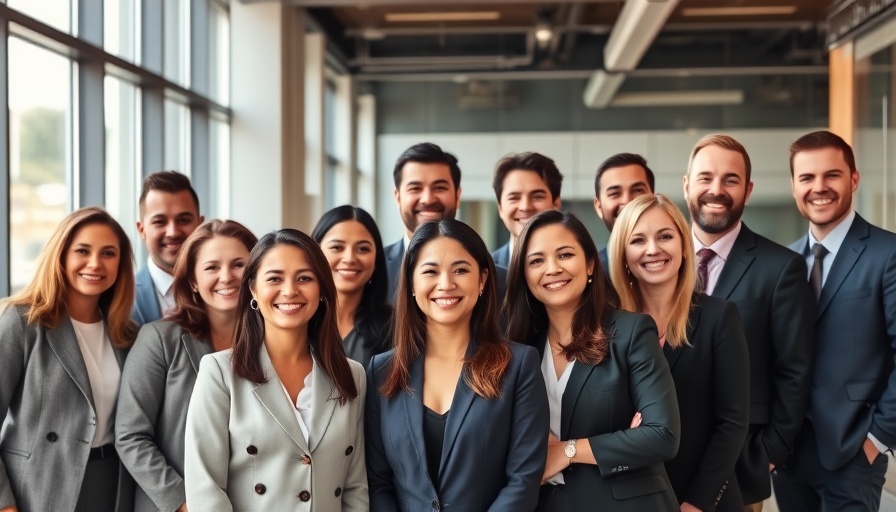 The Sterling Group New Hires smiling in office setting.