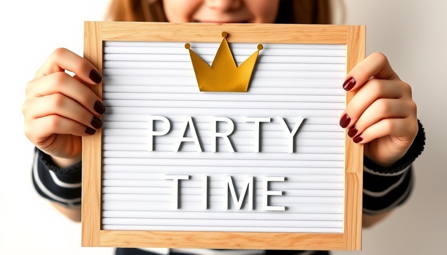 Creative event ideas board for retail stores with playful crown.