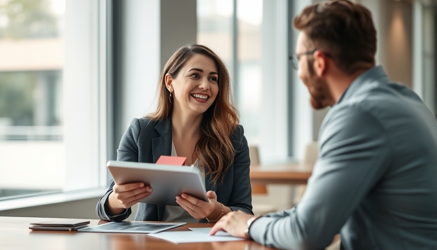 Professional managing client expectations with house model in office.