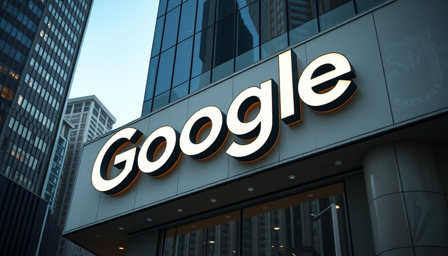 Google sign on building suggesting online ad tech monopoly.