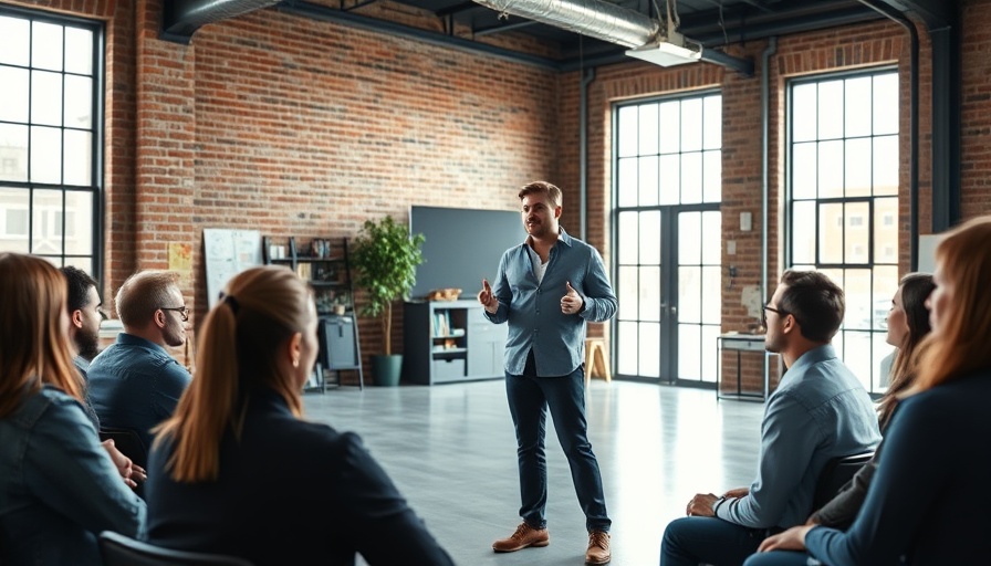 Digital Marketing Success Story: Engaging office presentation.