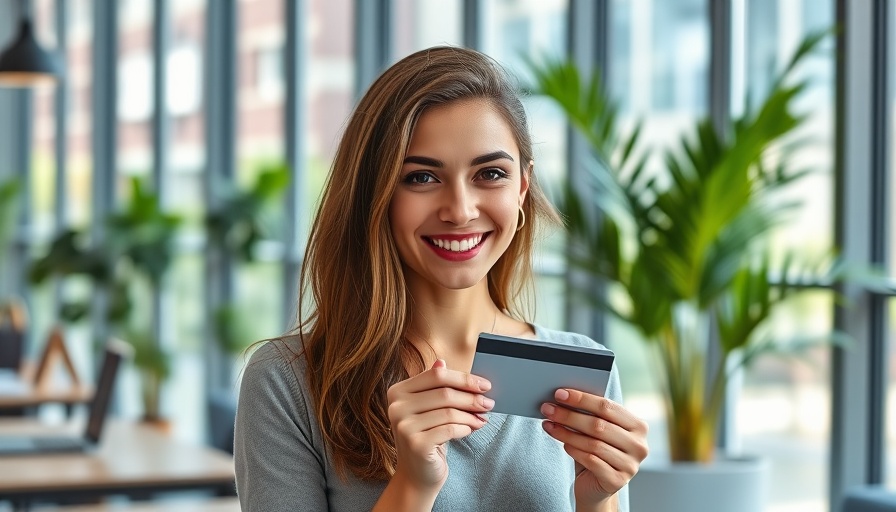 Woman starting an ecommerce business, smiling at desk.