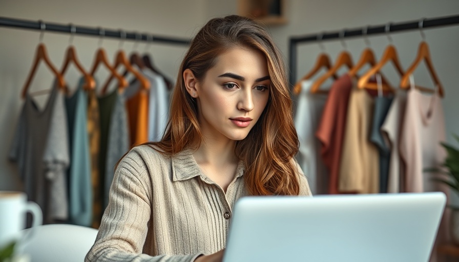 Entrepreneur managing Shopify dropshipping in home office.