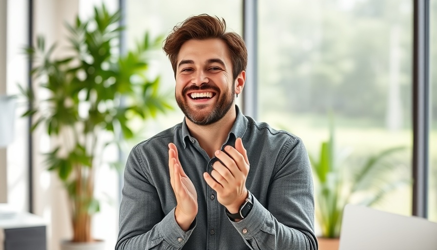 Cheerful man in office clapping, Secrets of Fast Workers.