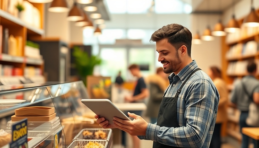 Professional retail worker offering exceptional customer service using tablet.