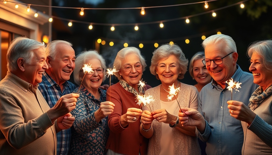 Holiday marketing targeting grandparents enjoying festive celebration.