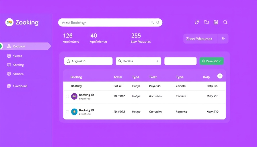 Automated scheduling with Zoho Bookings interface showing appointments.