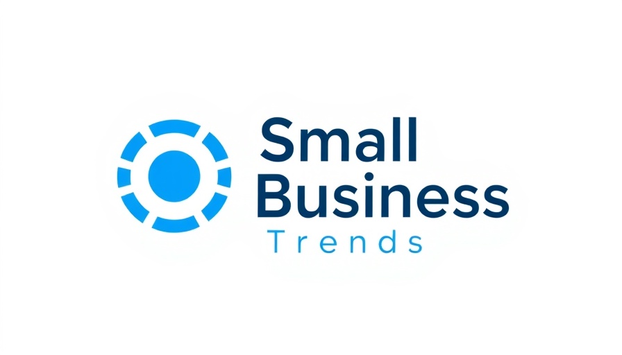 Blue circular logo design with 'Small Business Trends' text.