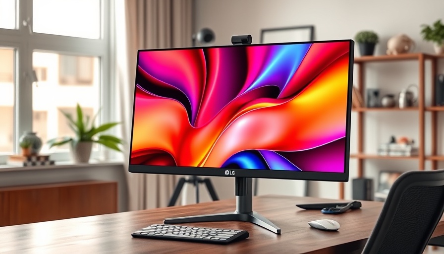 Modern LG Smart Monitor Swing in a stylish home office setting.