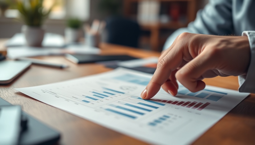 Analyzing graphs on a desk for effective local marketing tactics.