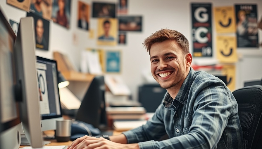 Young man engaging with work in an office, YouTube's Community Tab focus.