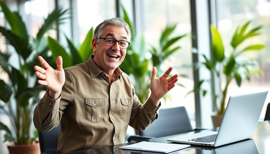 Engaged man using effective sales coaching software in a meeting.