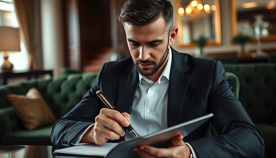 Businessman taking notes in a modern office, Small Business Funding Facts.