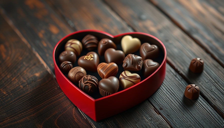 Heart-shaped chocolate box for Valentine's Day sales tips.