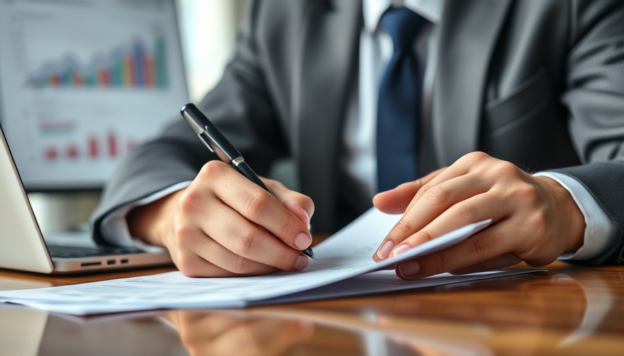 Understanding personal guarantees: person signing documents in office.