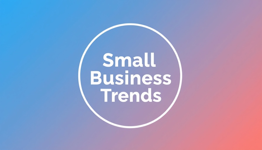 Small Business Trends logo, blue gradient circle, AI PCs for Small Business.