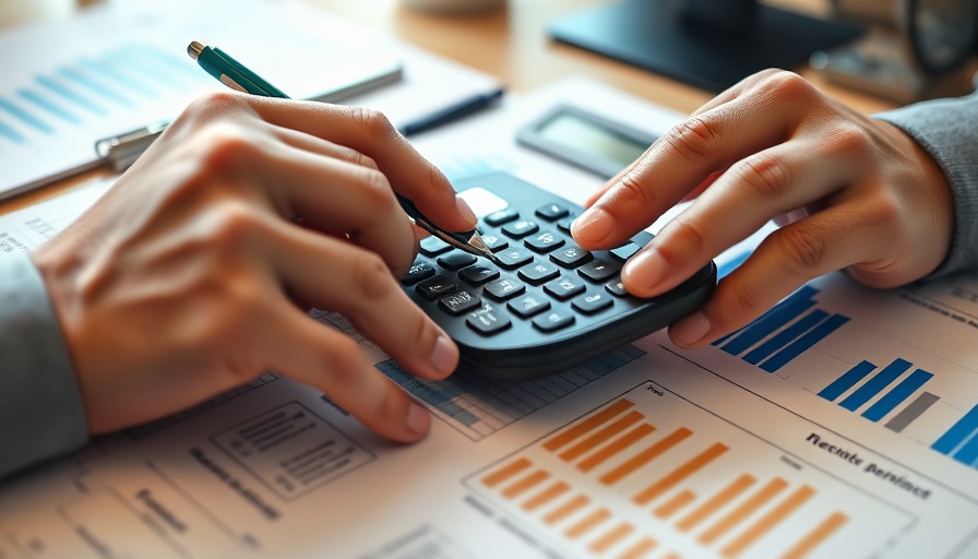 Hands calculating budget for how much loan can I afford
