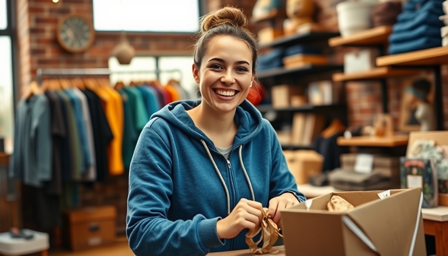 Small business owner wrapping products highlights CRM system benefits.