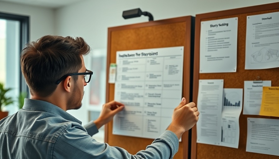 Professional adjusts storyboard for personalized customer engagement.