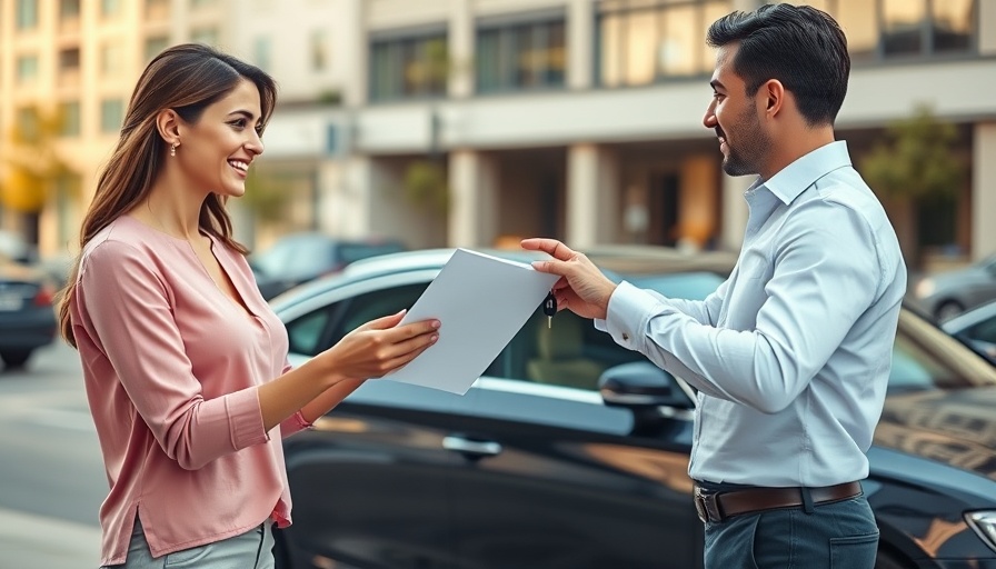 Professional interaction in right location for automotive business.