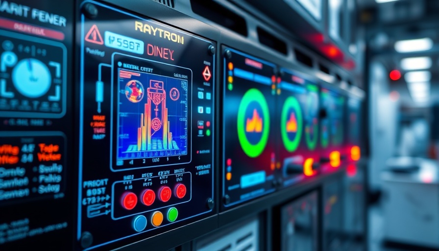 Advanced Raytron Microelectronics thermal sensors on control panel.