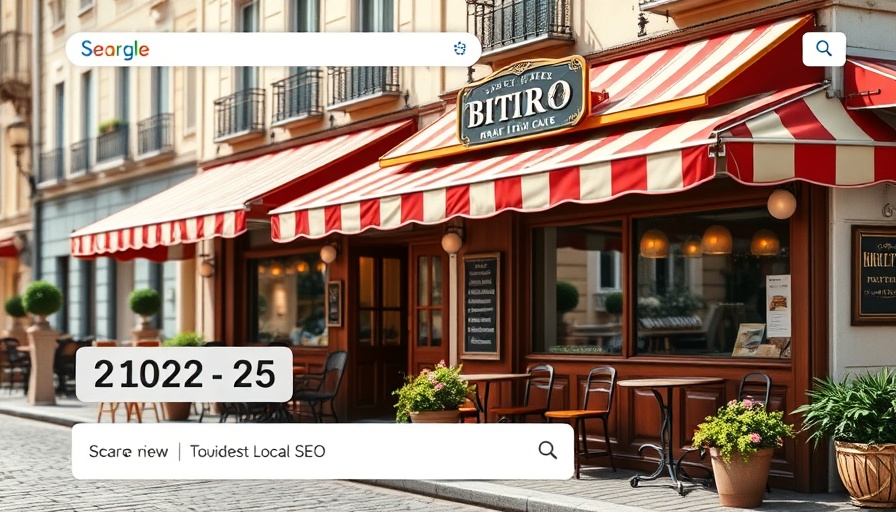 Charming small town bistro highlights Local SEO for Small Businesses 2025.