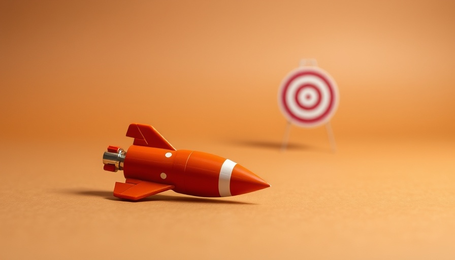 Toy rocket and target illustrating balance between talent and hard work.