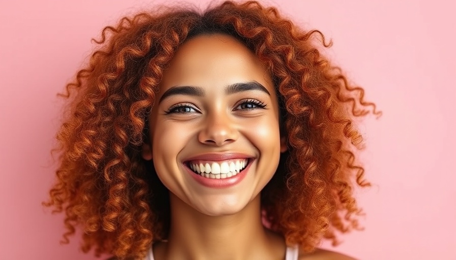 Smiling woman with curly hair demonstrating Facebook marketing for small businesses