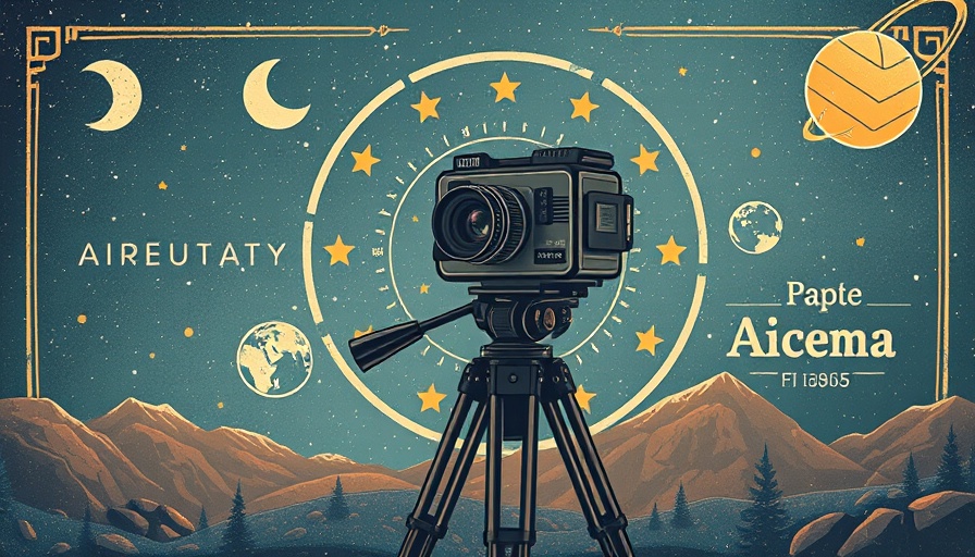 Retro space-themed press release poster illustration by HKGSEO digital marketing agency.