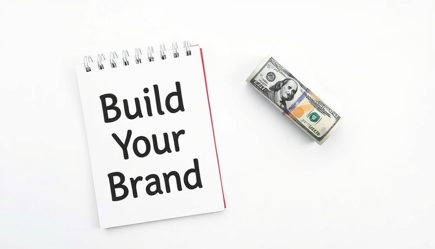 Effective branding strategies concept with notebook and dollar bills.