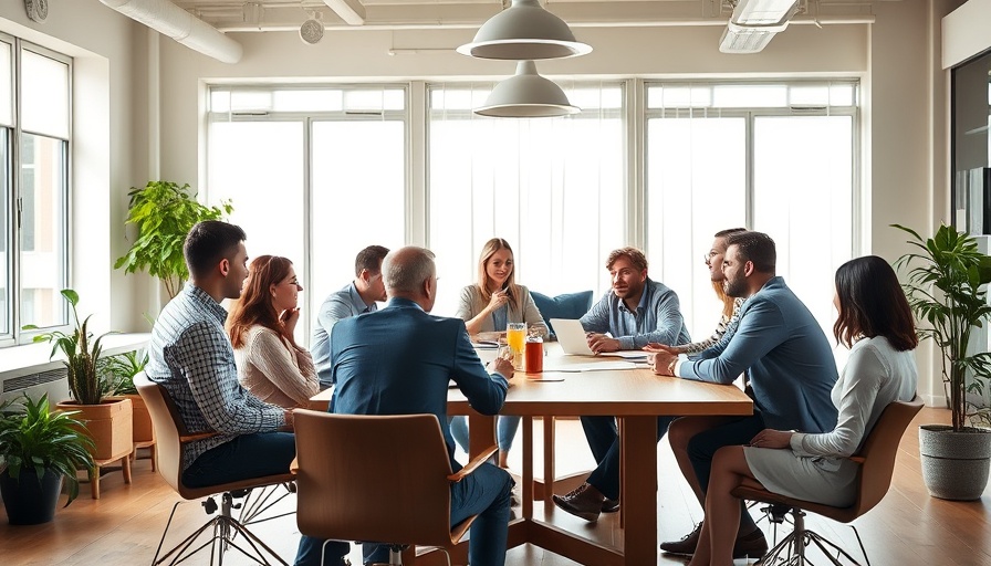 Collaborative team meeting on best practices for talent management