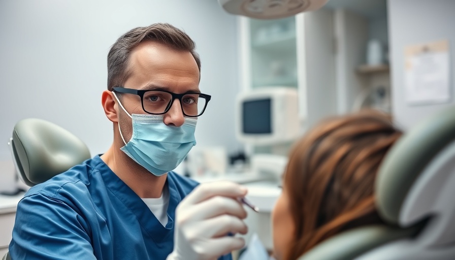 Dental professional examining patient; unlicensed dental care access.