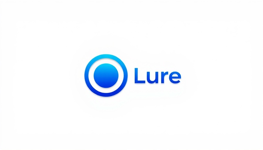 Minimalistic blue logo design on a white background.