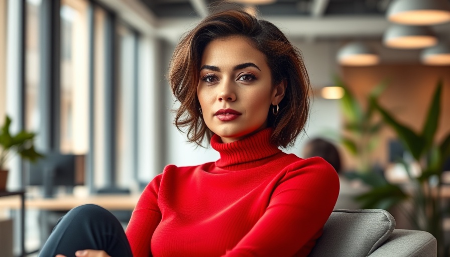 Leadership Lessons from Astronomer CEO: Confident woman in red on magazine cover.