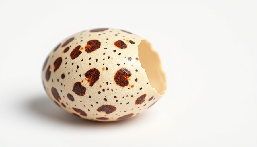 Speckled quail egg on white background; Starting a Quail Farm.