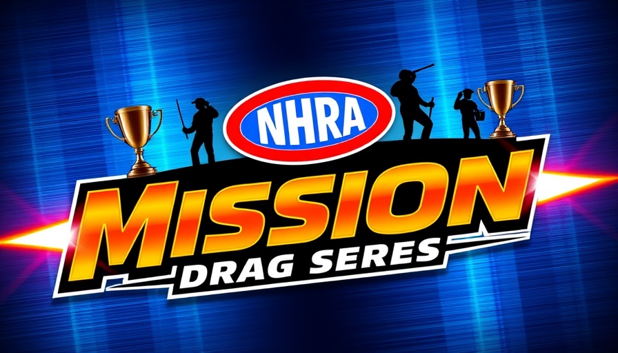 Vibrant NHRA logo with racing elements, Brittany Force NHRA record.