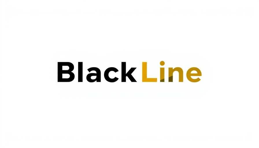 BlackLine logo featuring abstract yellow design and bold text