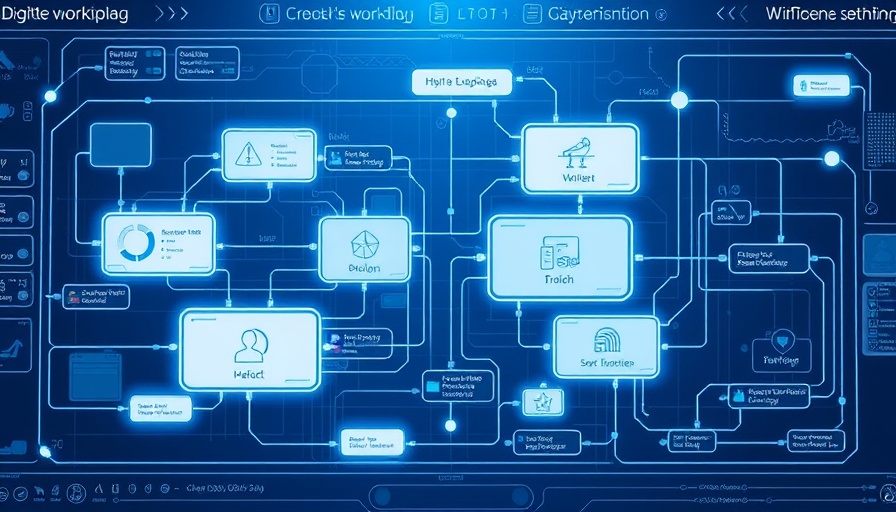 Conceptual illustration of Slack no-code conditional branching in a digital workflow.