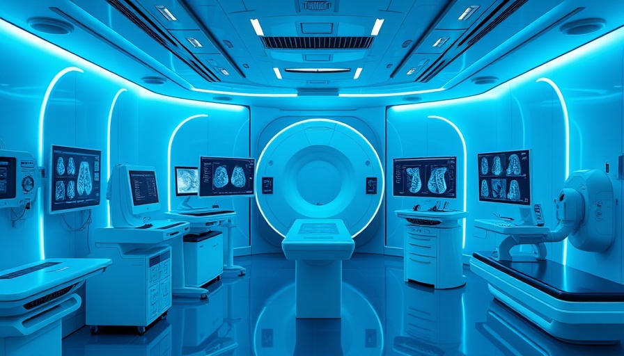 Futuristic medical imaging with advanced screens at Multi-modality Provider Success Products AHRA 2025.