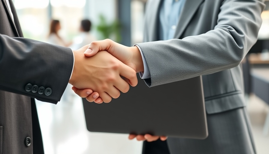 Handshake between professionals discussing business structures that limit personal liability in an office setting.