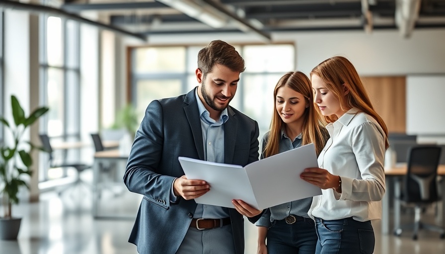 Professionals collaborating in a modern office to boost sales closing rate.