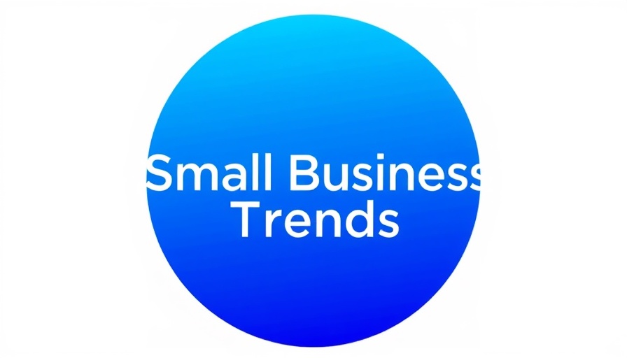 Modern blue logo 'Small Business Trends' branding.