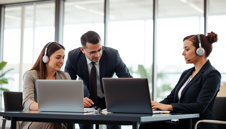 Office teamwork illustrating training and development meaning