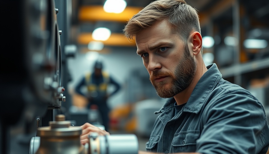 Focused worker in a workshop showcasing upskilling and reskilling