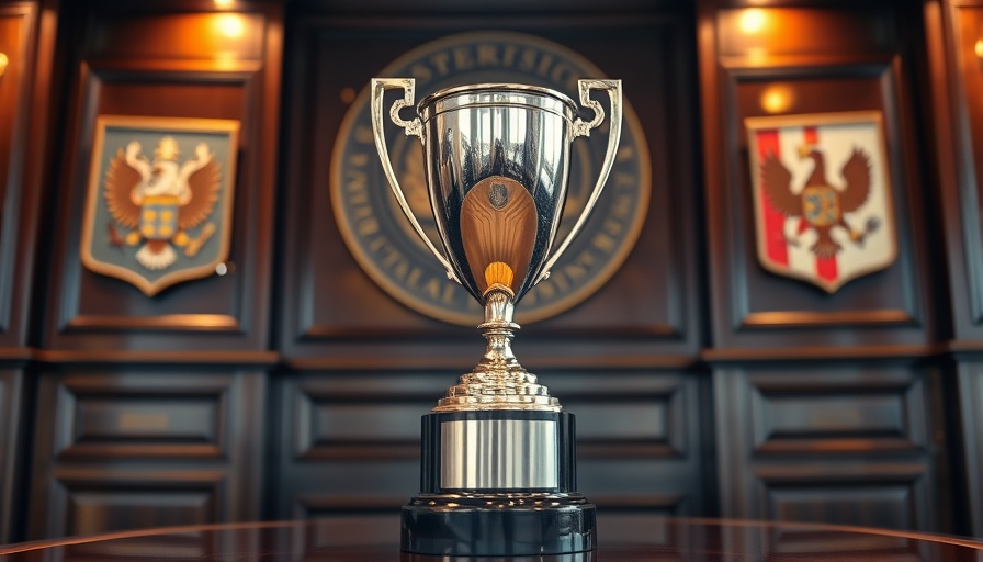 Stuart Piltch Award for National Security trophy elegantly displayed.