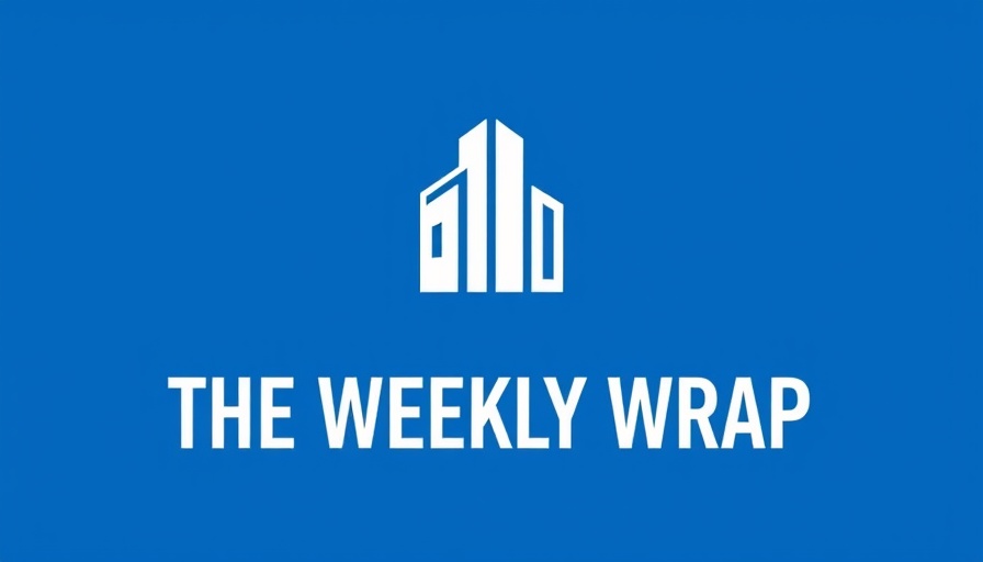 Digital banner for 'The Weekly Wrap' with blue background.